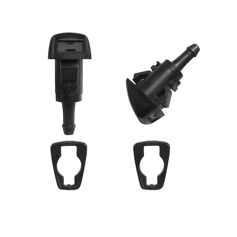 AMFRNE 5303834AB Patriot Premium Wiper Washer Nozzles Fit for 2008-2017 Jeep Patriot MK74 Windshield Washer Fluid Jet Nozzle | Easy to Install | 2 Pack, Ref 5303834AA, Replace for Jeep Patriot Accessories - Image 1
